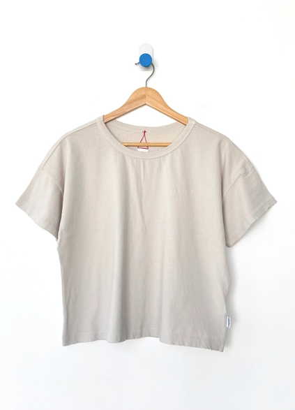 Vintage Fille Tee in Rice