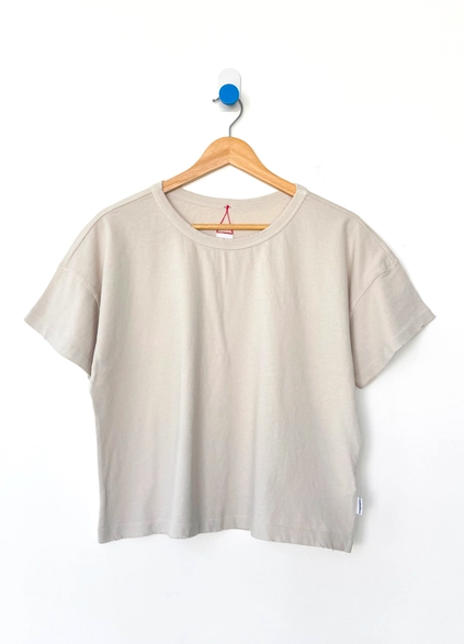 Vintage Fille Tee in Rice