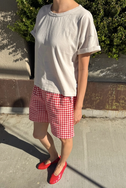 Vintage Fille Tee in Rice