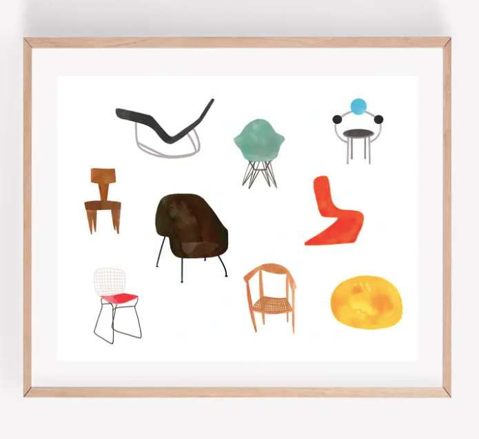 MAM Chair Design Art Print