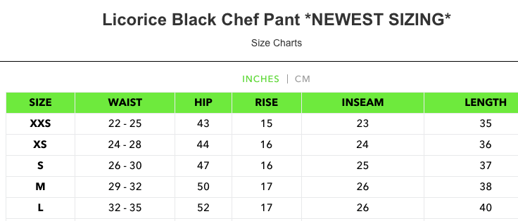 Chef Pant in Licorice