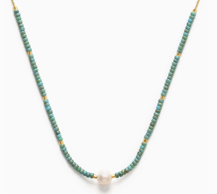 Pearl Miyuki Bead Necklace