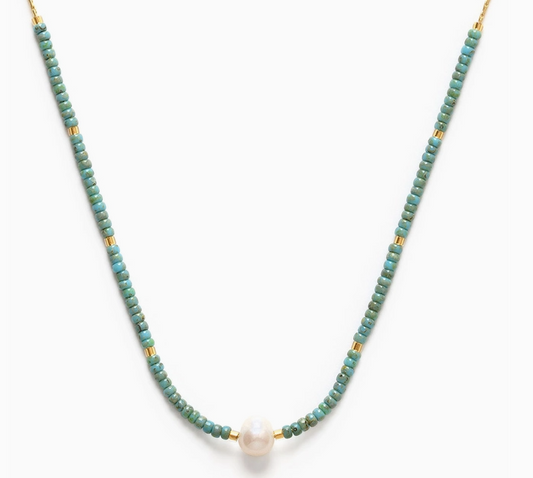 Pearl Miyuki Bead Necklace