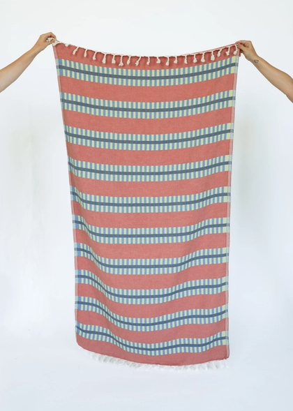 Rum Punch Lattice Turkish Hand Towel