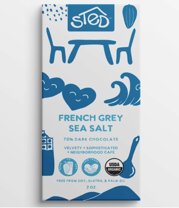 French Grey Sea Salt Chocolate Bar