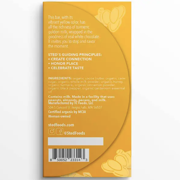 Mini Golden Milk Chocolate Bar