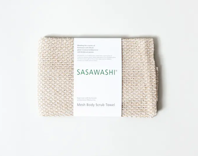 Sasawashi Mesh Body Scrub Towel