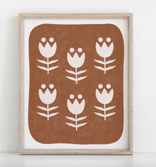 Scandinavian Flower Art Print