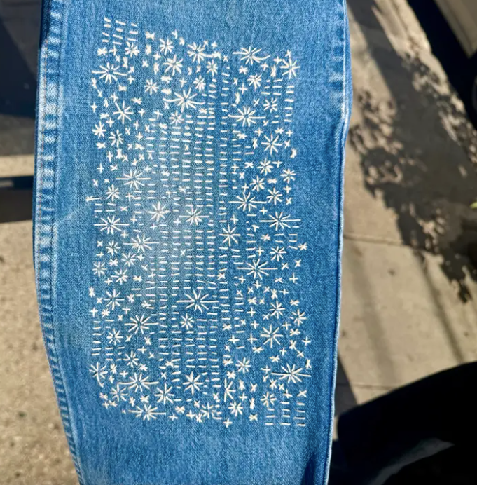 Stars Mending + Embellishment Transfers