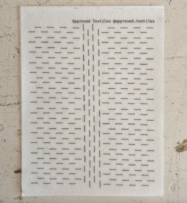 Vertical Dashes Mending + Embellishment Transfers