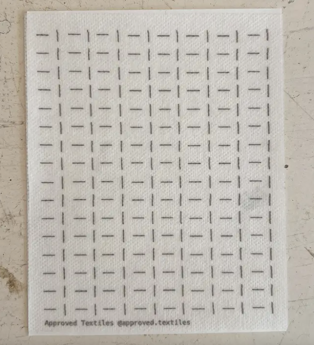 Vertical Dashes Mending + Embellishment Transfers