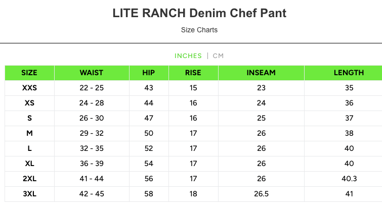 Chef Pant in Lite Denim