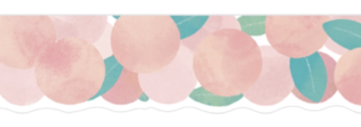 Transparent Masking Tape in Peaches