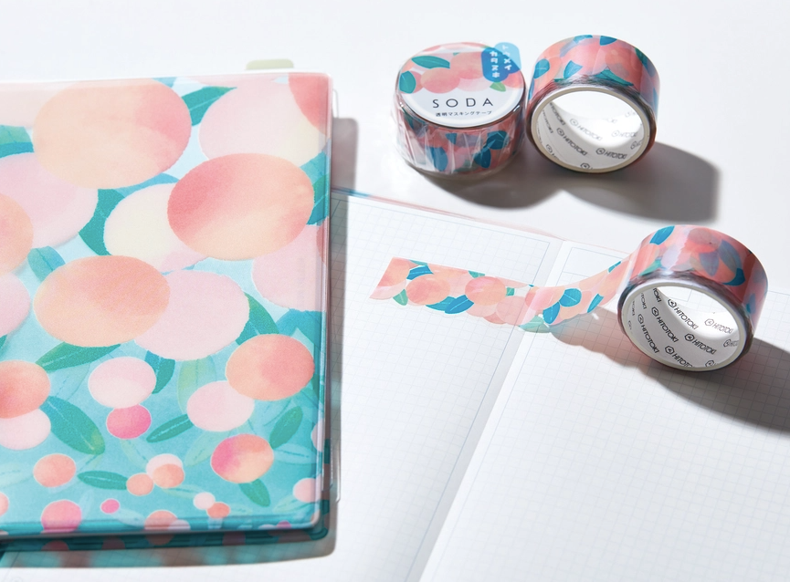 Transparent Masking Tape in Peaches