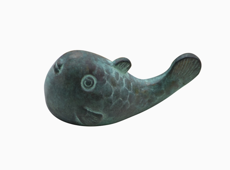 Solid Brass "Fugu" Book Weight