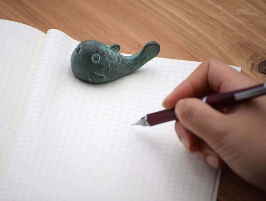 Solid Brass "Fugu" Book Weight