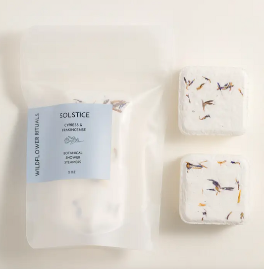 Solstice Shower Steamers in Cypress Frankincense