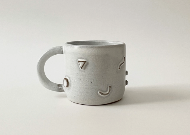 One of A Kind Handmade Ceramic Doodle Mug - No.4