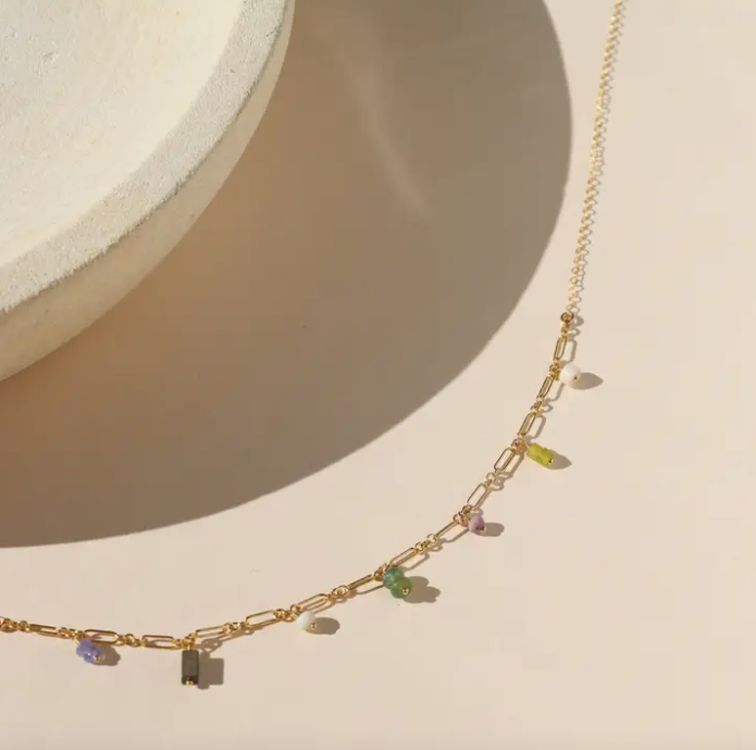 Desert Bloom Necklace in Gold