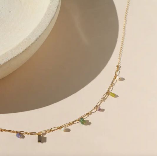 Desert Bloom Necklace in Gold