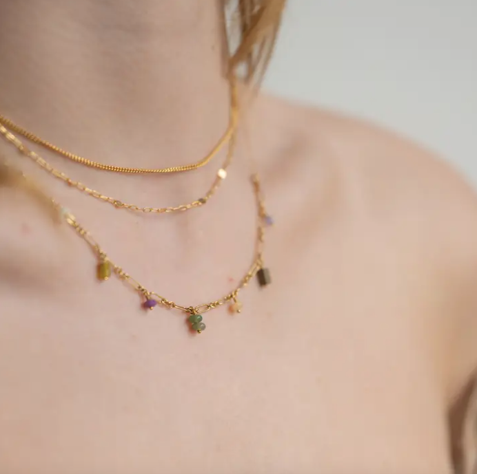 Desert Bloom Necklace in Gold