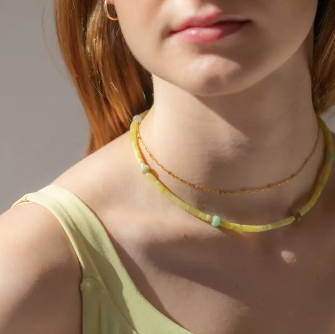 Sunlit Jade Necklace
