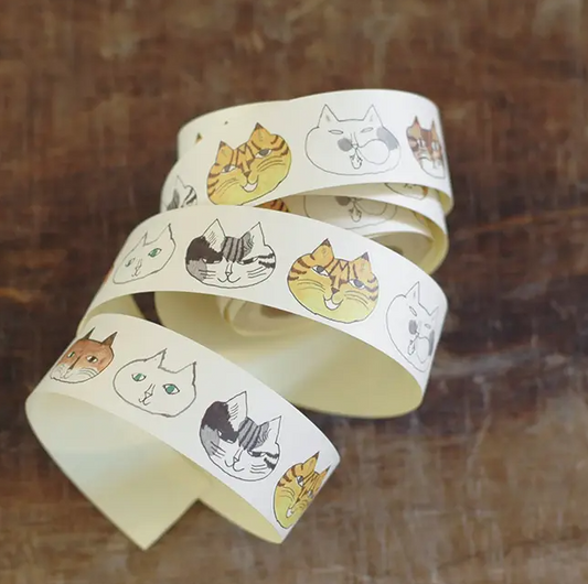 Toraneko Bonbon Cat Faces Sticker Roll