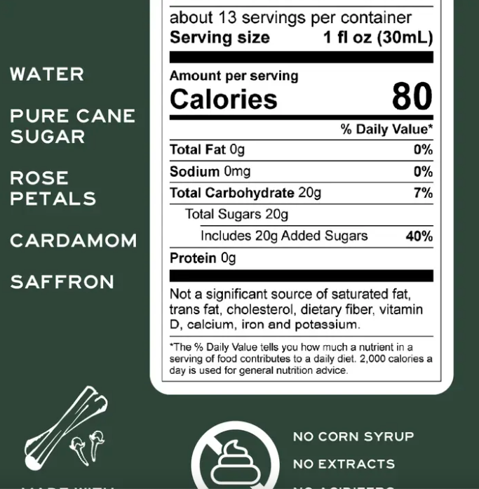 Indian Gulab Jamun Drink Syrup