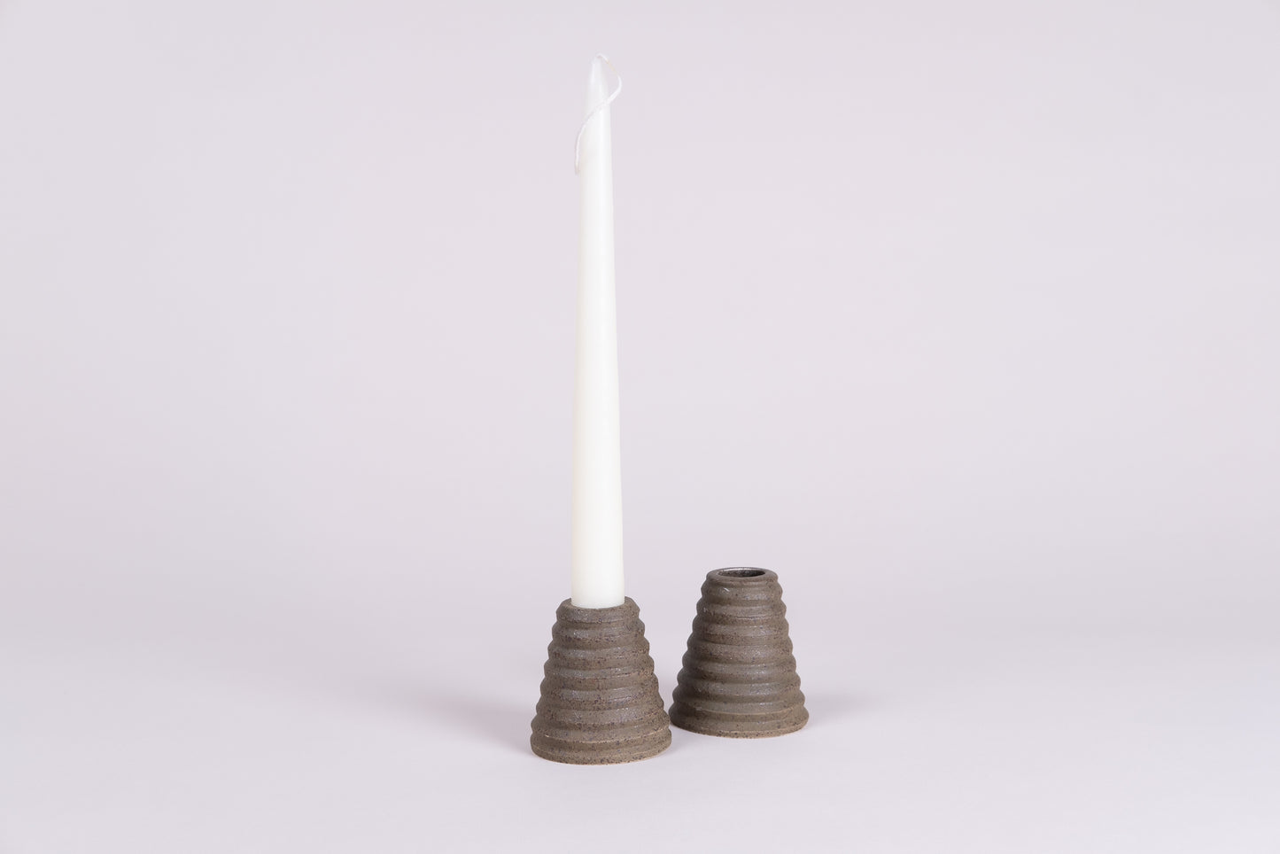 Ceramic Taper Candle Holder, Olive