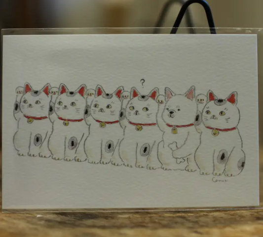 Welcome To Maneki-Neko Club Postcard