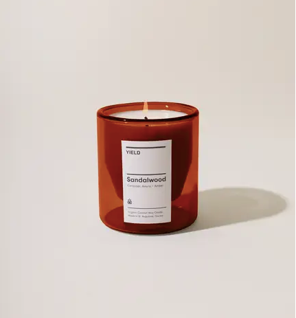 Sandalwood Double Wall Glass Candle