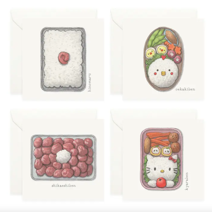 Bento Boxes Mini Cards Set