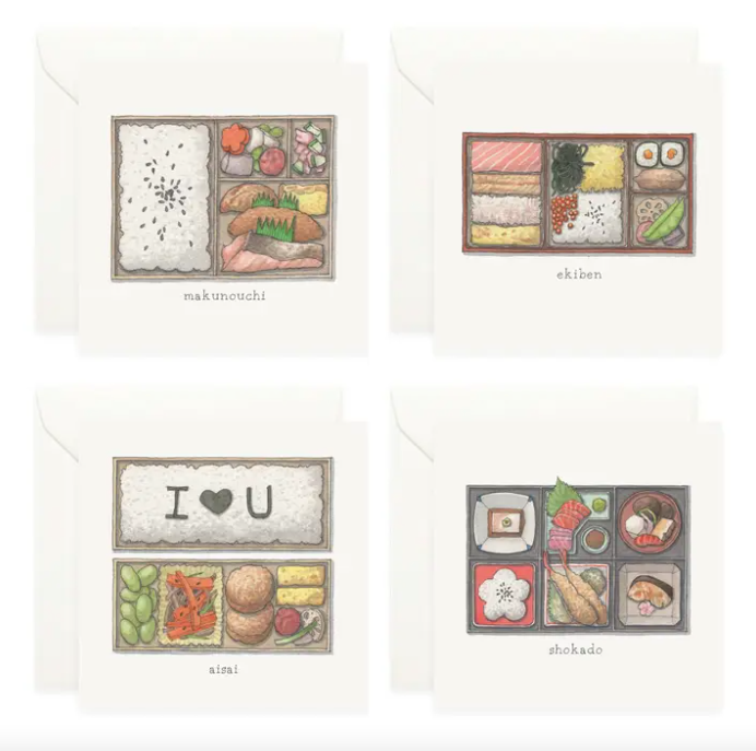 Bento Boxes Mini Cards Set