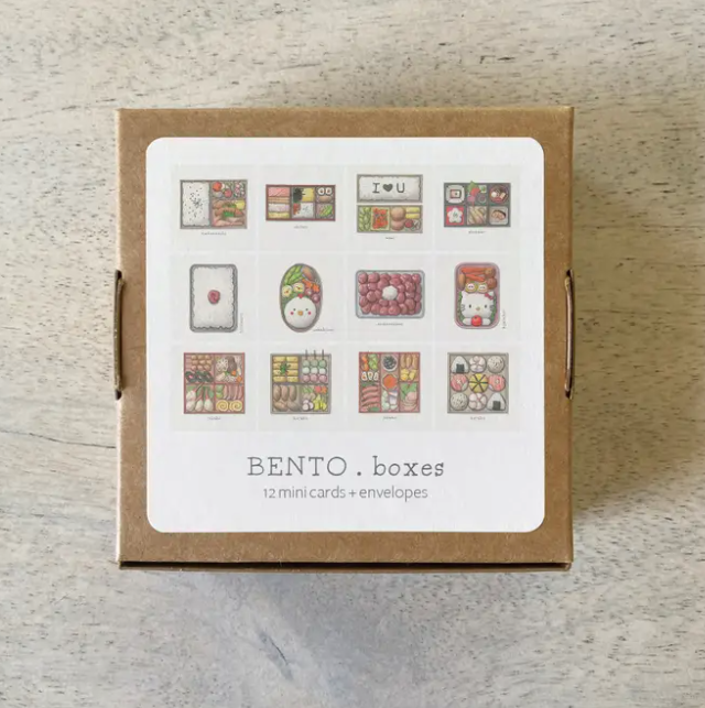Bento Boxes Mini Cards Set