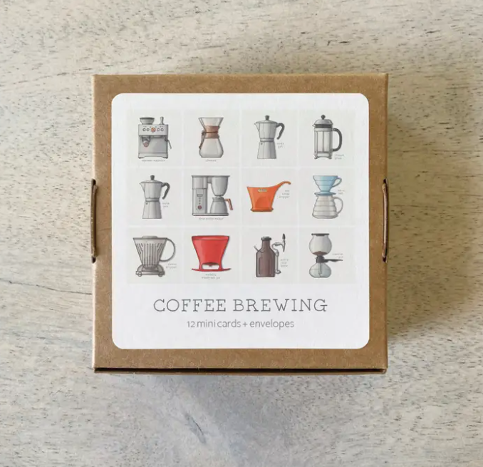 Coffee Brewing Mini Cards Set