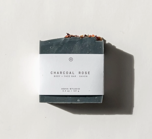 Charcoal Rose Body + Face Bar