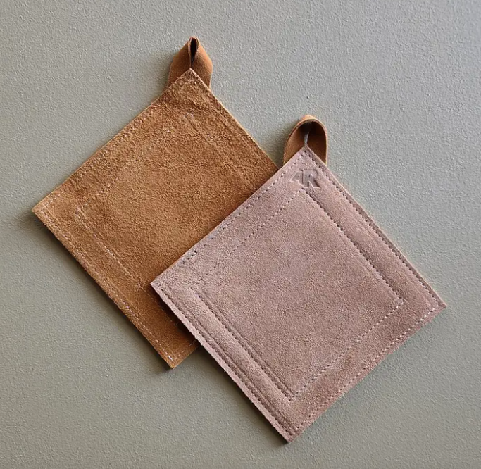 Suede Potholder in Toast