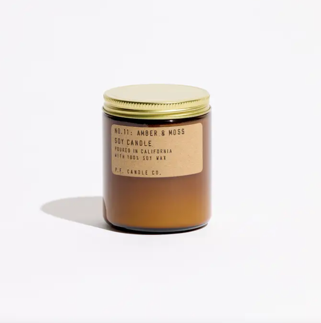 Amber and Moss Candle
