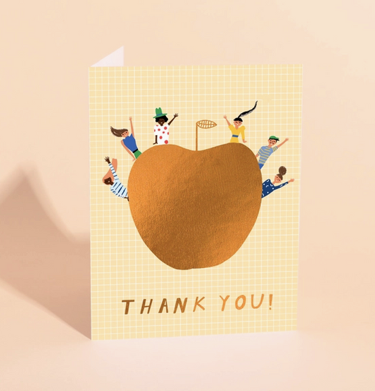 An Apple A Day Thank You Card