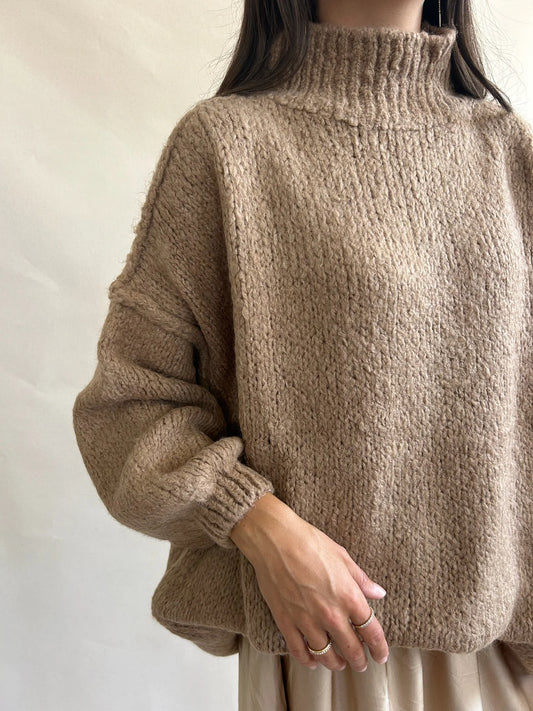 Mock Neck Cloud Sweater