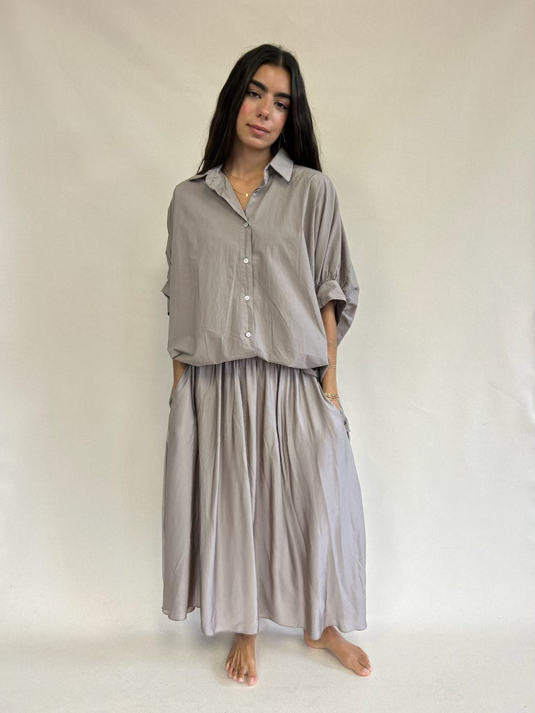 The Monette Shirt, Taupe