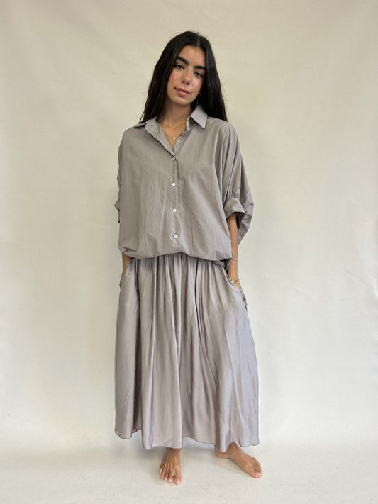 The Monette Shirt, Taupe