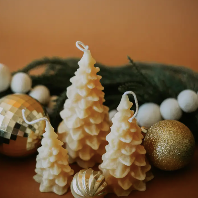 Christmas Tree Candle Set