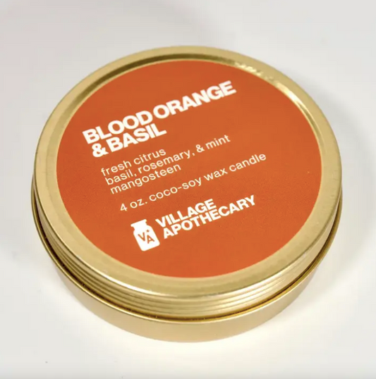 Travel Tin Candle in Blood Orange & Basil