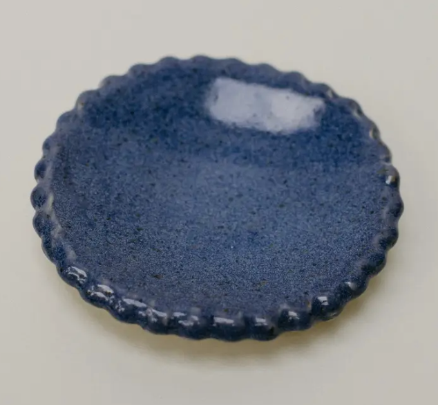 Ceramic Indigo Ring Dish
