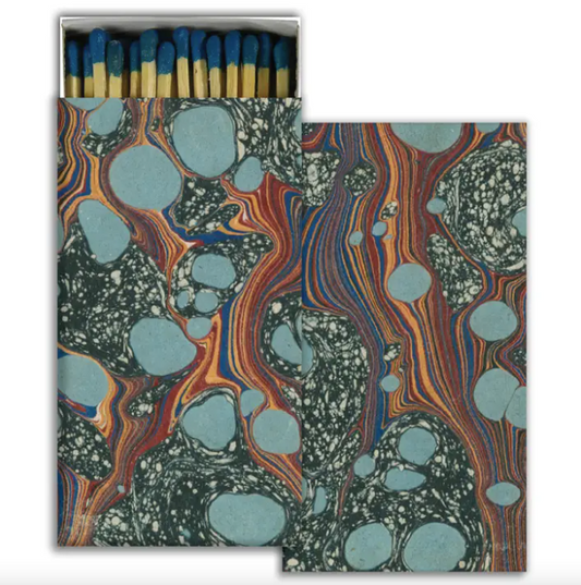 Blue Marbled Match Book