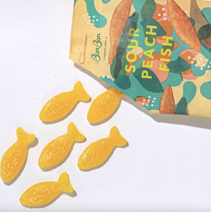 Sour Peach Swedish Fish