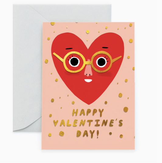 Heart Face, Valentine’s Card