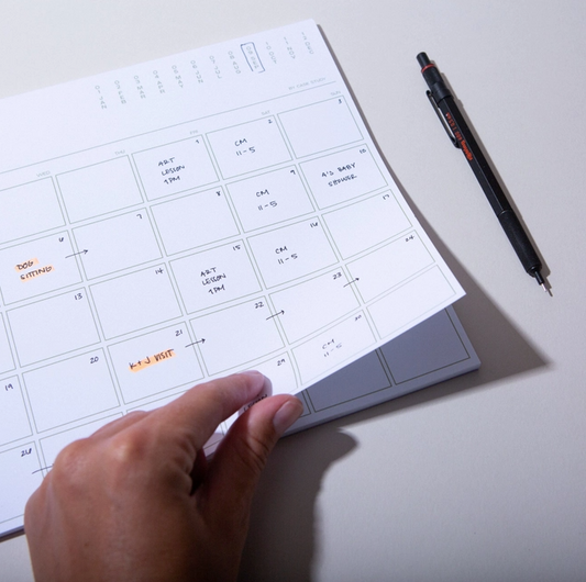 Monthly Desk Planner Notepad