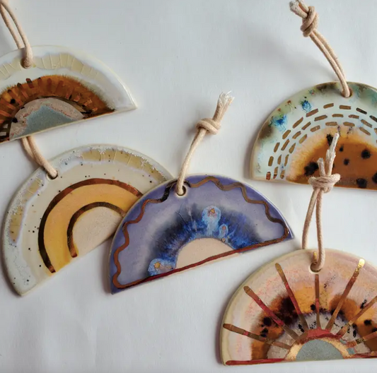 Ceramic Rainbow Ornaments